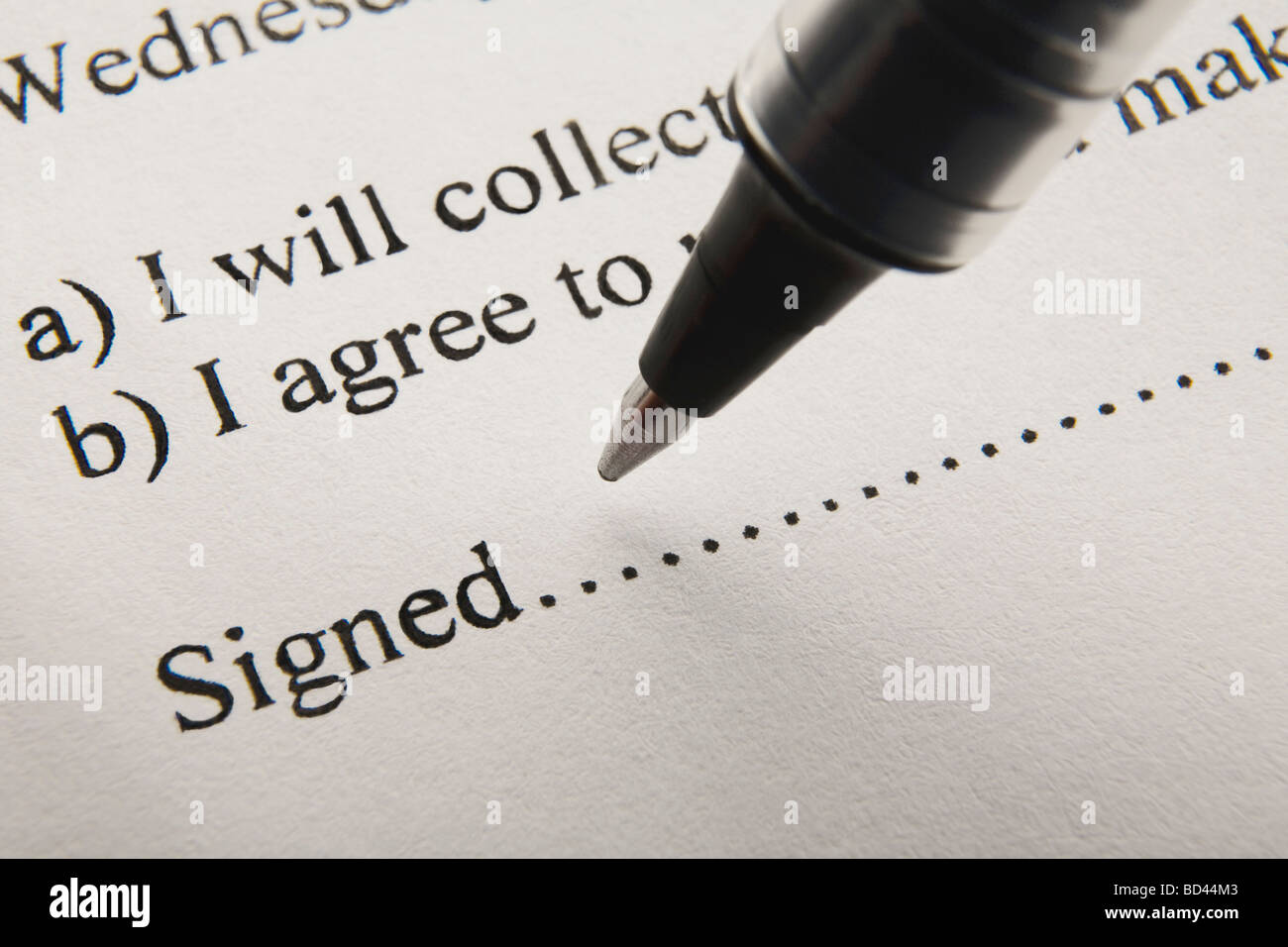 Sign On The Dotted Line