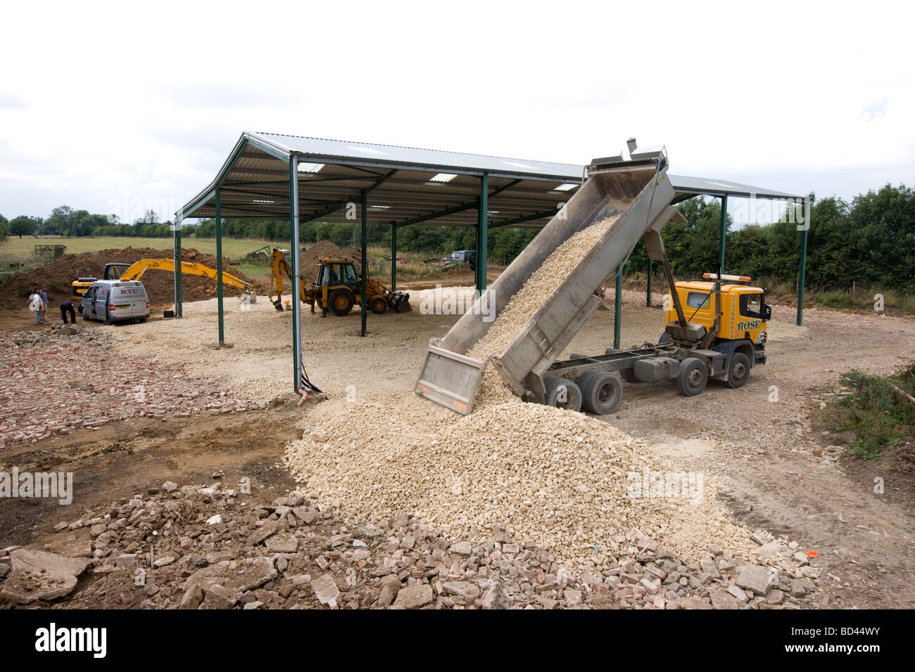 Agricultural buildings construction hires stock photography and images