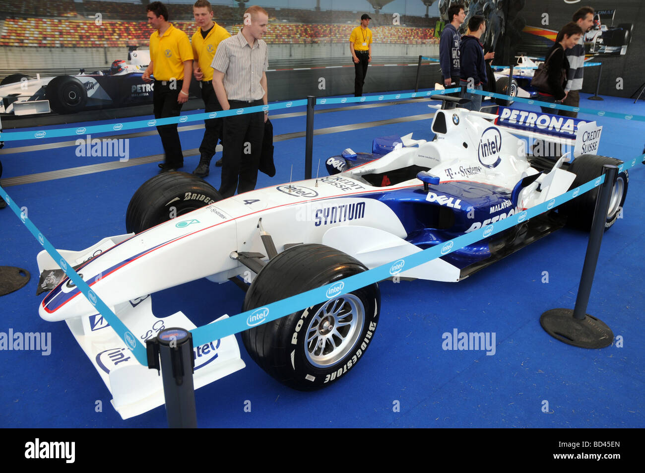 BMW Sauber polish driver's Robert Kubica Formula 1 race car Stock Photo