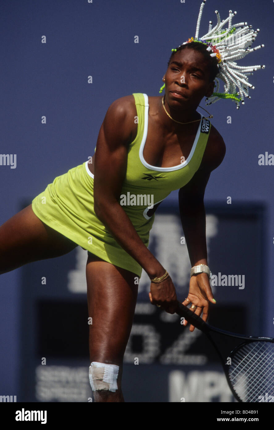 Venus Williams USA during the Women s Final at the 2001 US Open Tennis Championships Stock Photo