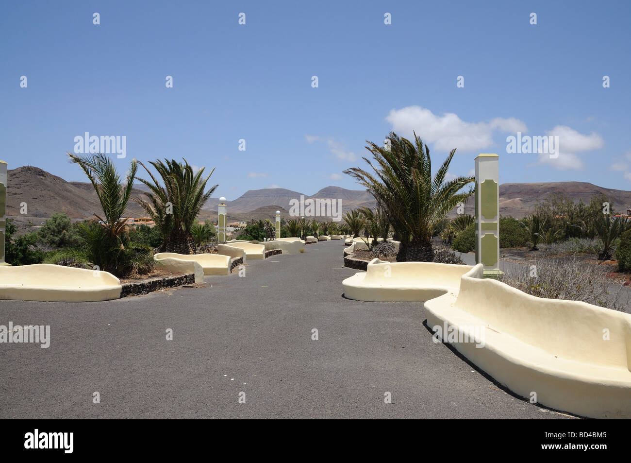 Walk in La Pared. Canary Island Fuerteventura, Spain Stock Photo