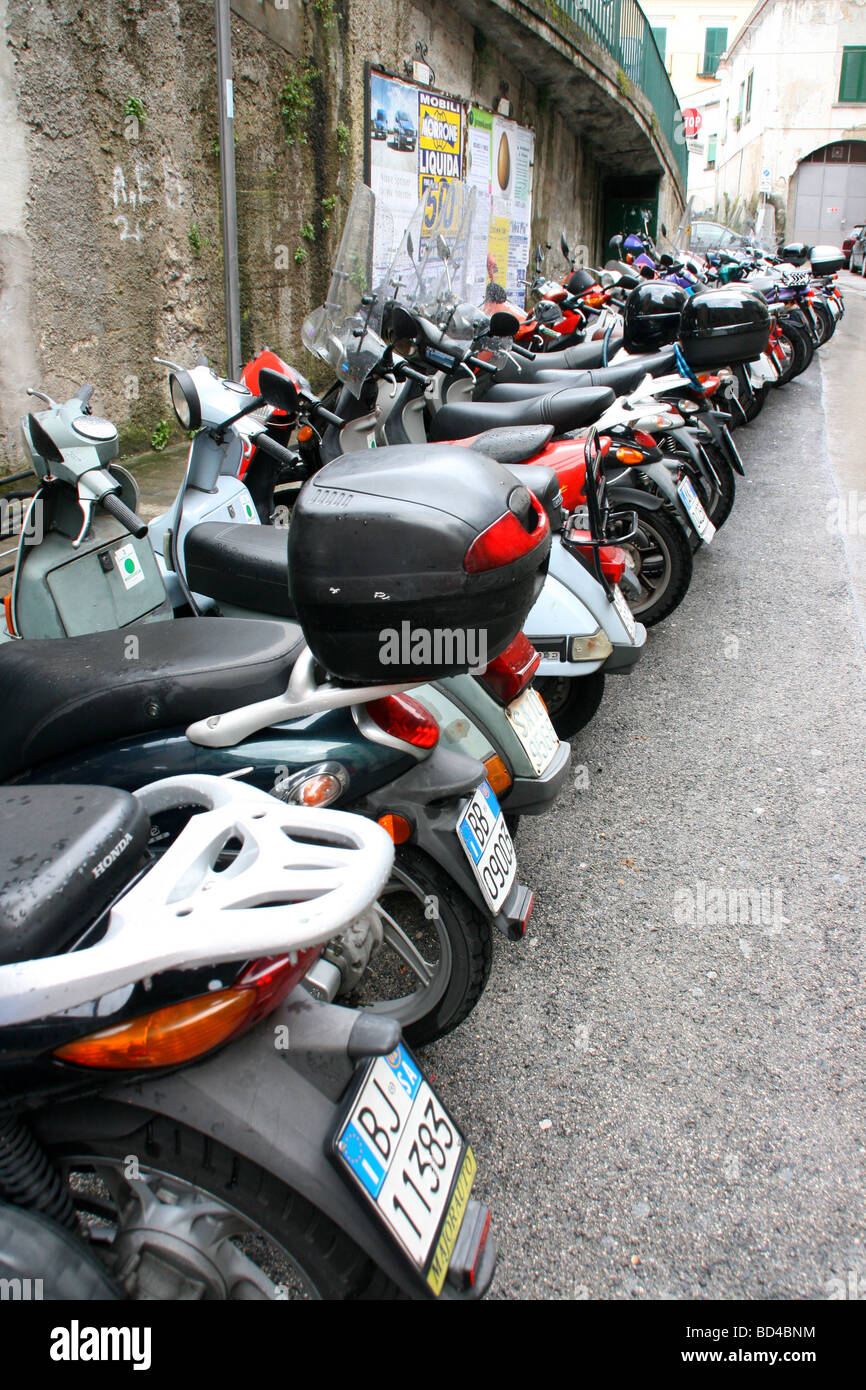 parking place for motorbikes Stock Photo - Alamy