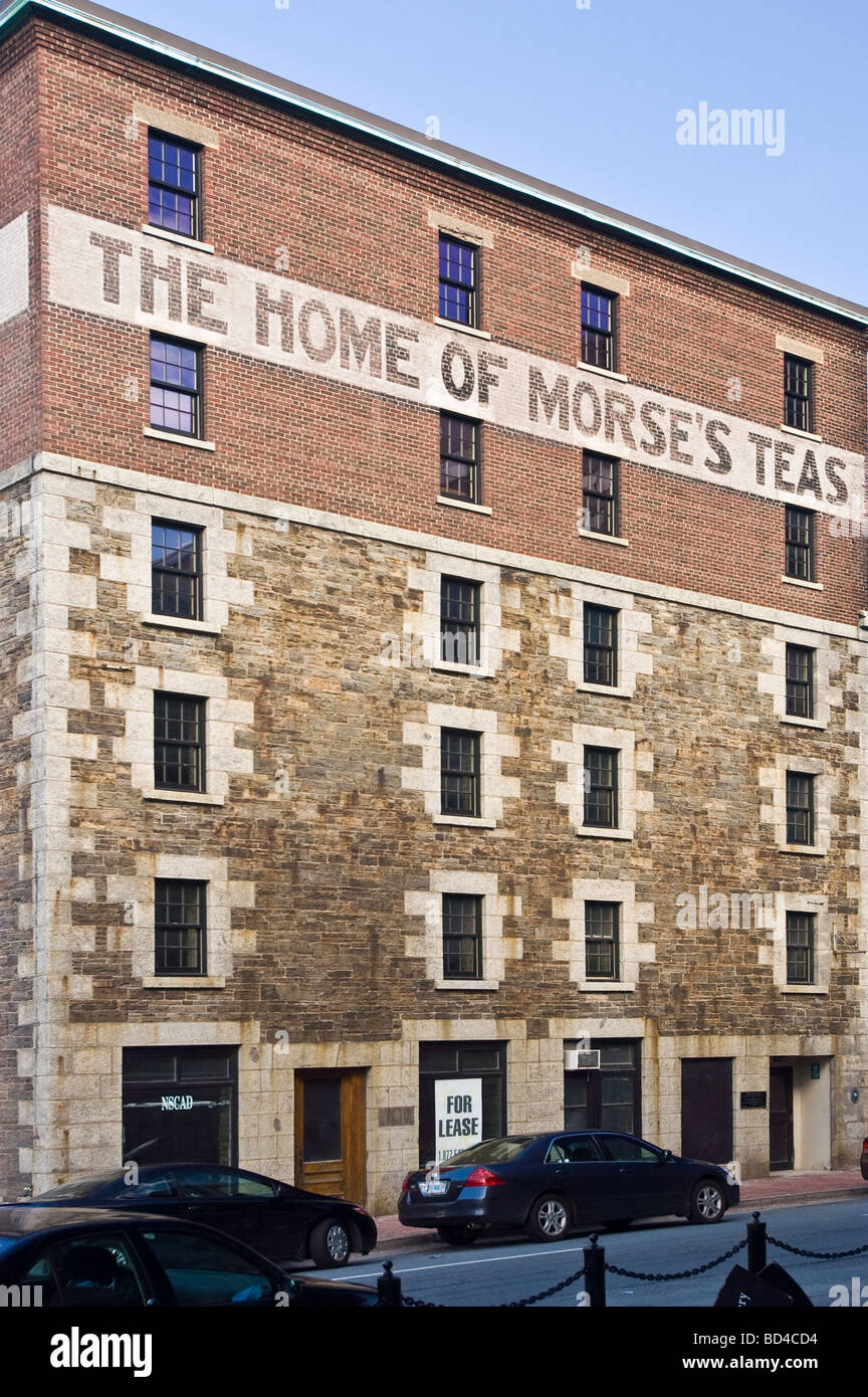 Morse's teas building in Historic Properties of Nova Scotia restoration architecture in Halifax, Nova Scotia, Canada Stock Photo
