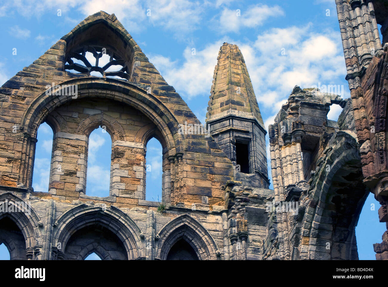 Whitby Abbey, North Yorkshire, England, the setting for Bram Stoker's