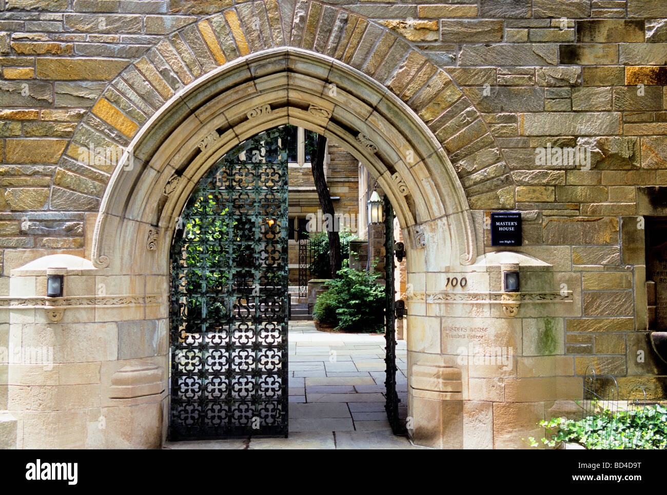 USA New Haven Connecticut Yale University Master's House Arch and Stock Photo 25299172 Alamy