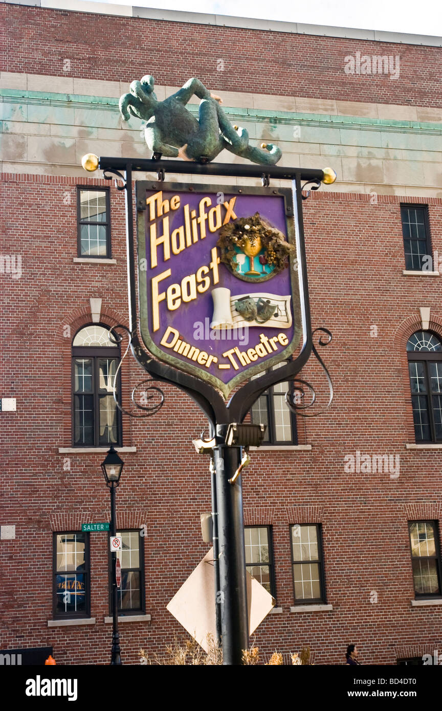 The halifax feast dinner theatre sign with joker hires stock