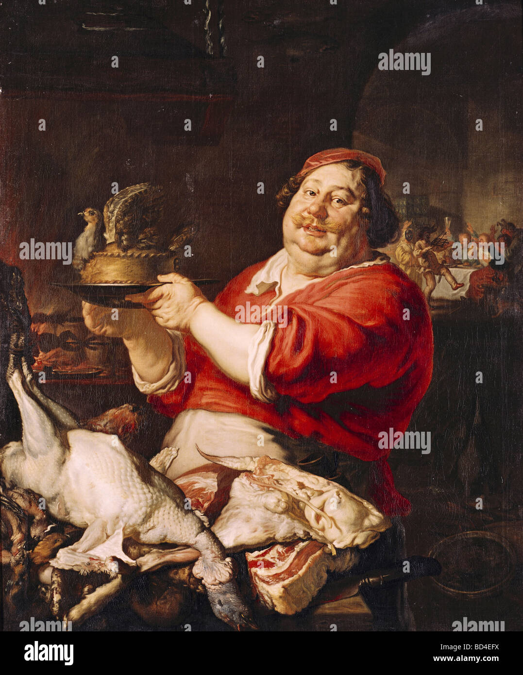 fine arts, Sandrart, Joachim, (1606 - 1688), painting, 'Allegory of the Month of February', 1642 / 1643, oil on canvas, Altes Stock Photo