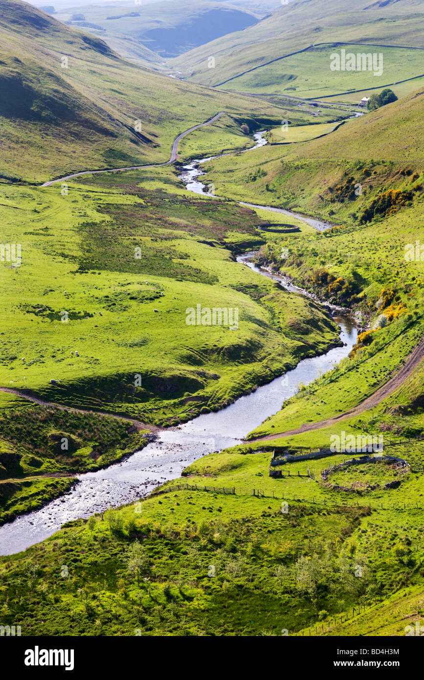 River Coquet Upper Coquetdale Northumberland England Stock Photo
