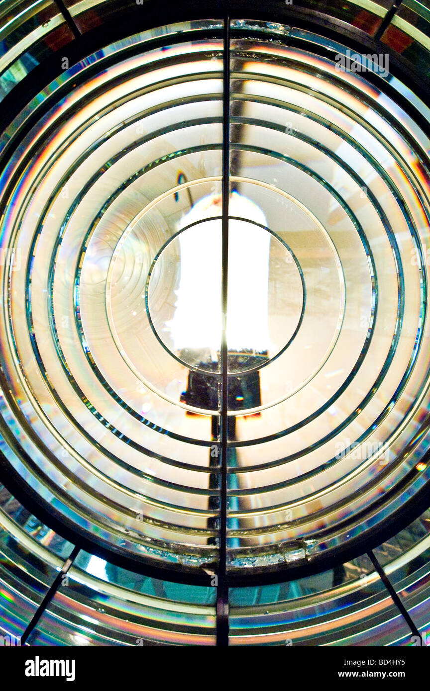 Giant lighthouse lamp close up, Halifax Maritime Museum, Nova Scotia