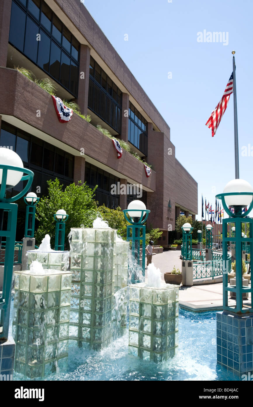 City Hall fountains in Boise Idaho Stock Photo Alamy
