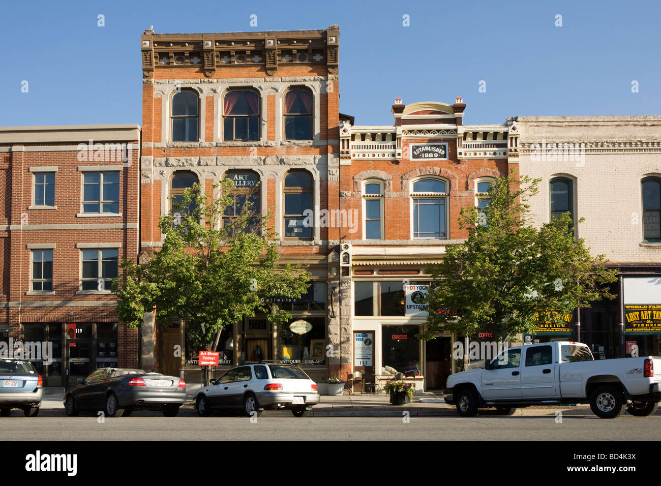 Historic 25th Street in Ogden Utah Stock Photo Alamy