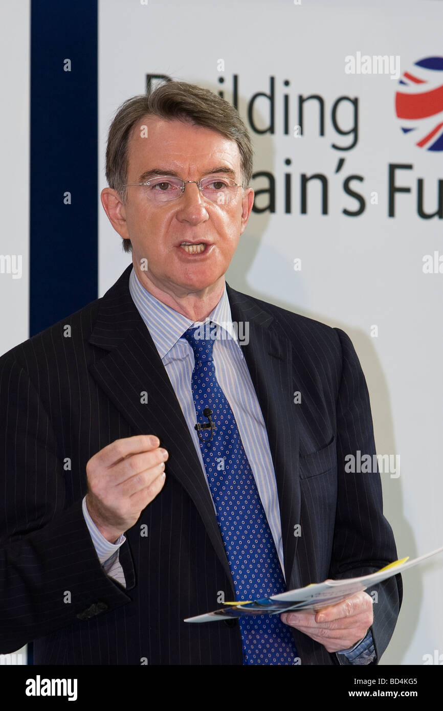 Peter Mandelson Labour Peer and Secretary of State for Business, Innovation and Skills (BIS) Stock Photo