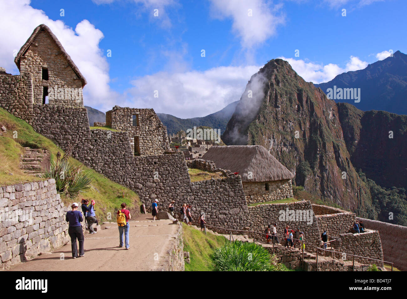 Machu picchu tourists hi-res stock photography and images - Alamy