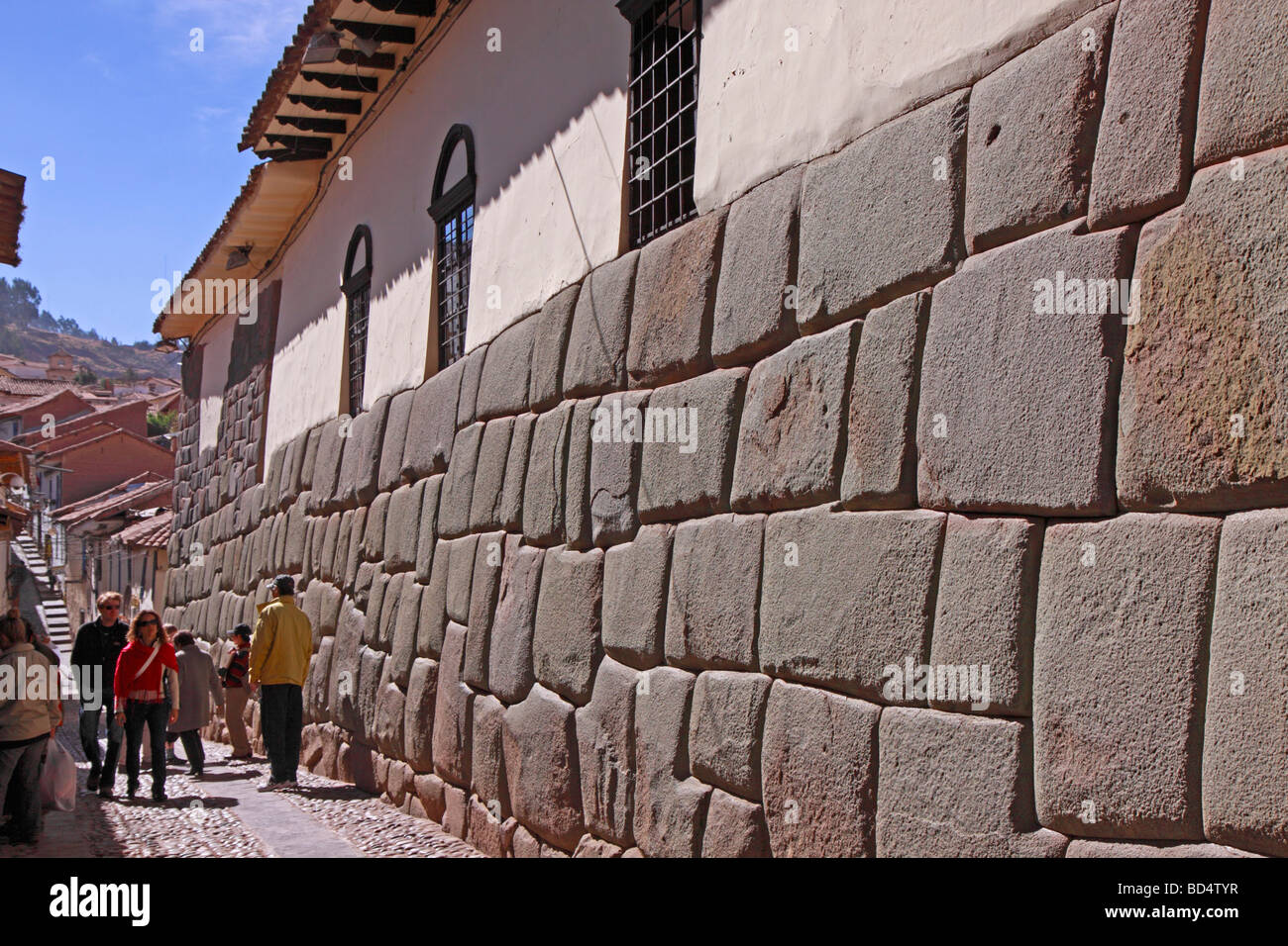 Calle Hatun Rumiyok, Cuzco, Peru, South America Stock Photo