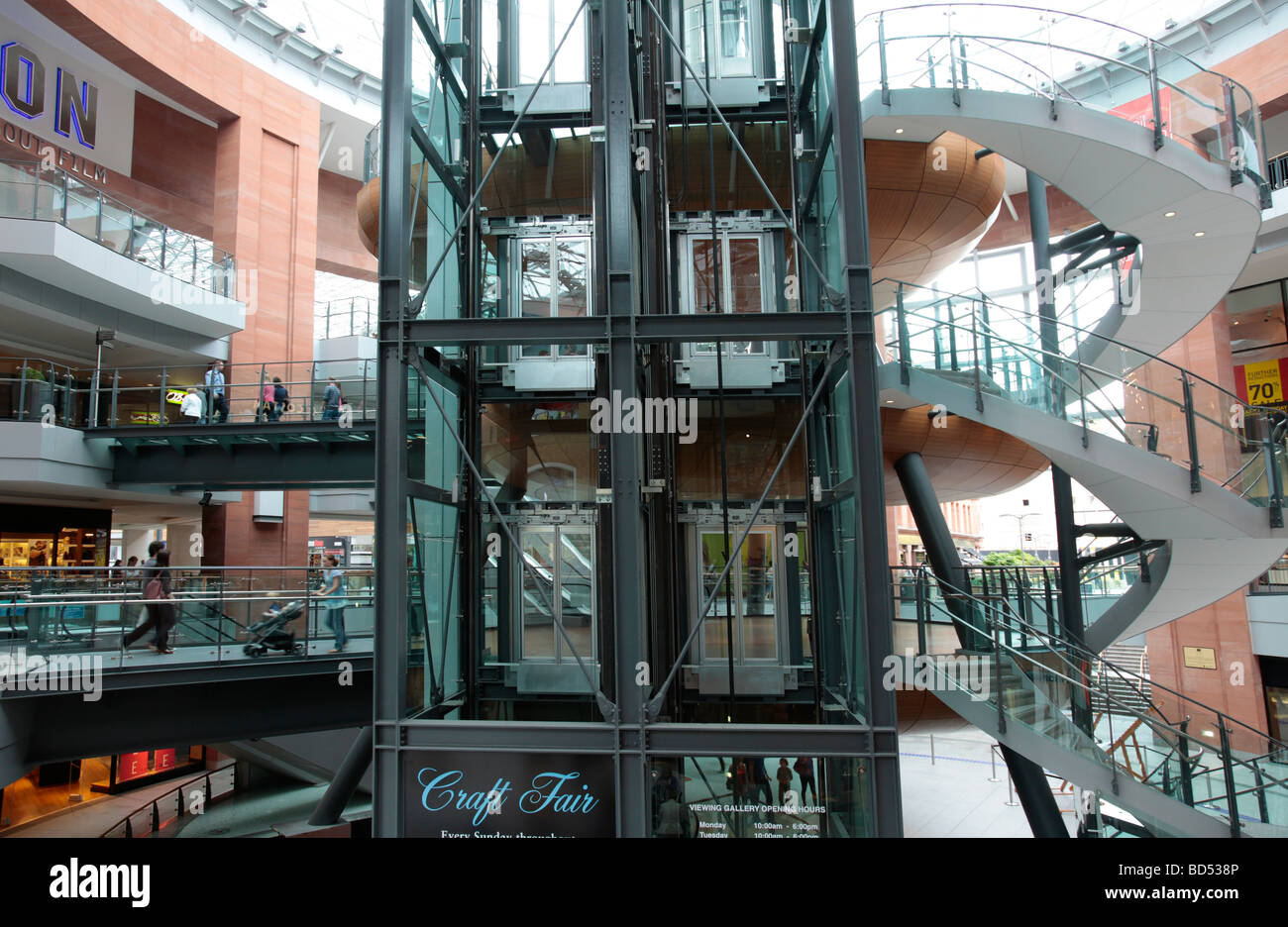 Victoria Square Shopping Centre in Belfast, Northern Ireland Stock