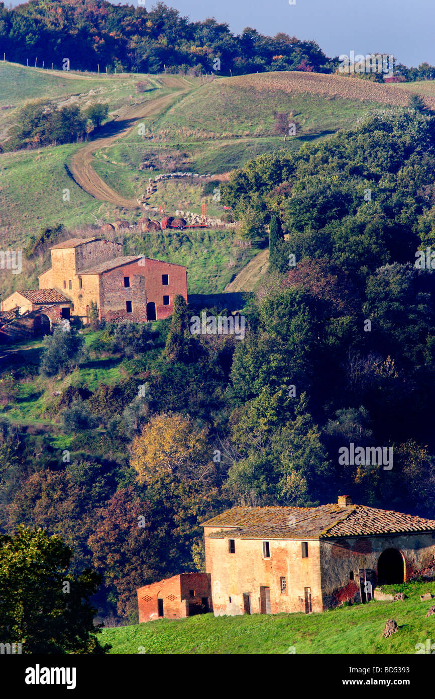 Farming Landscape Tuscany Italy Stock Photo - Alamy