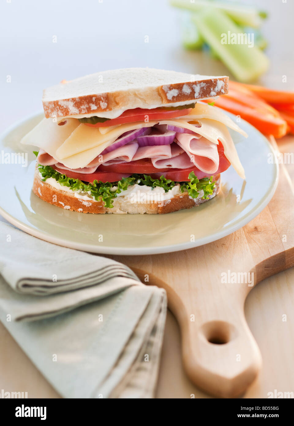 A tasty sandwich Stock Photo