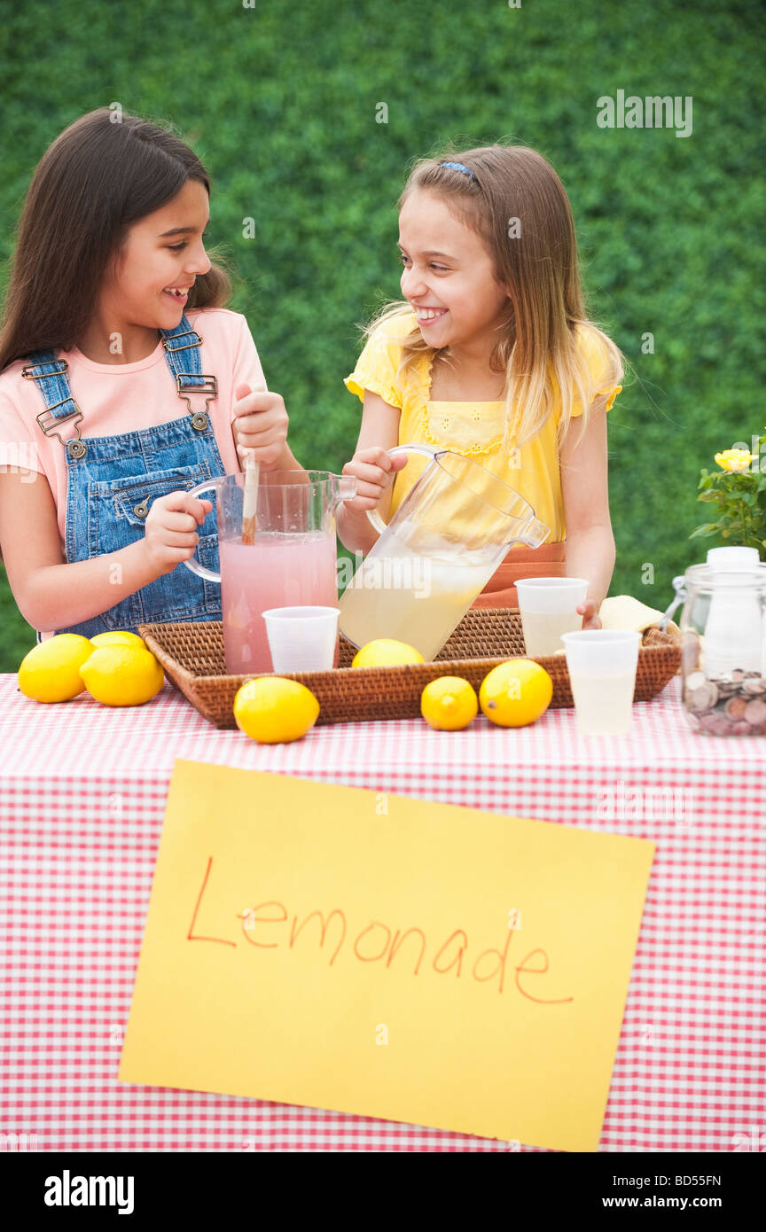 A lemonade stand Stock Photo Alamy