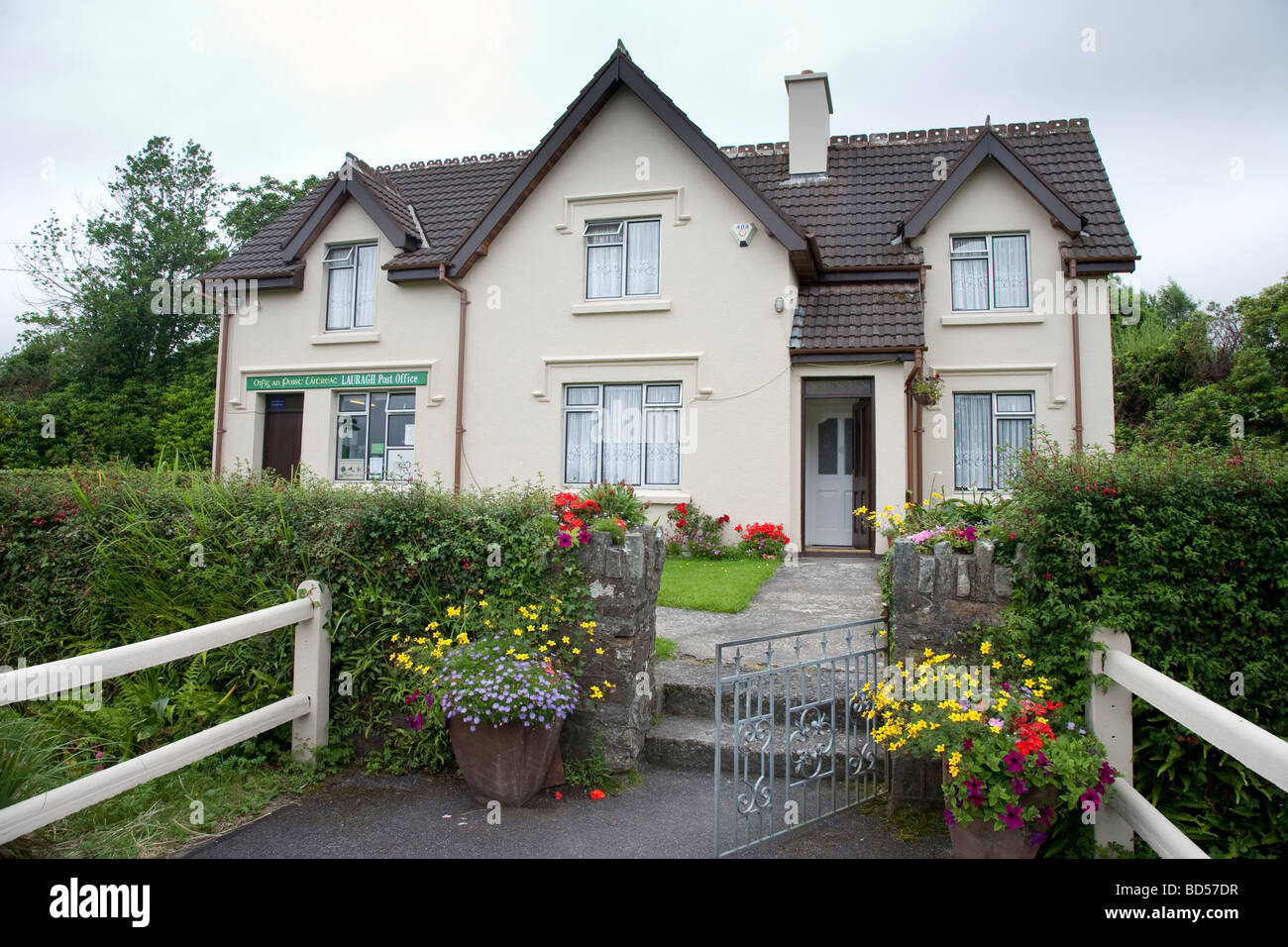 Lauragh Post Office near Kenmare County Kerry South West Ireland Stock