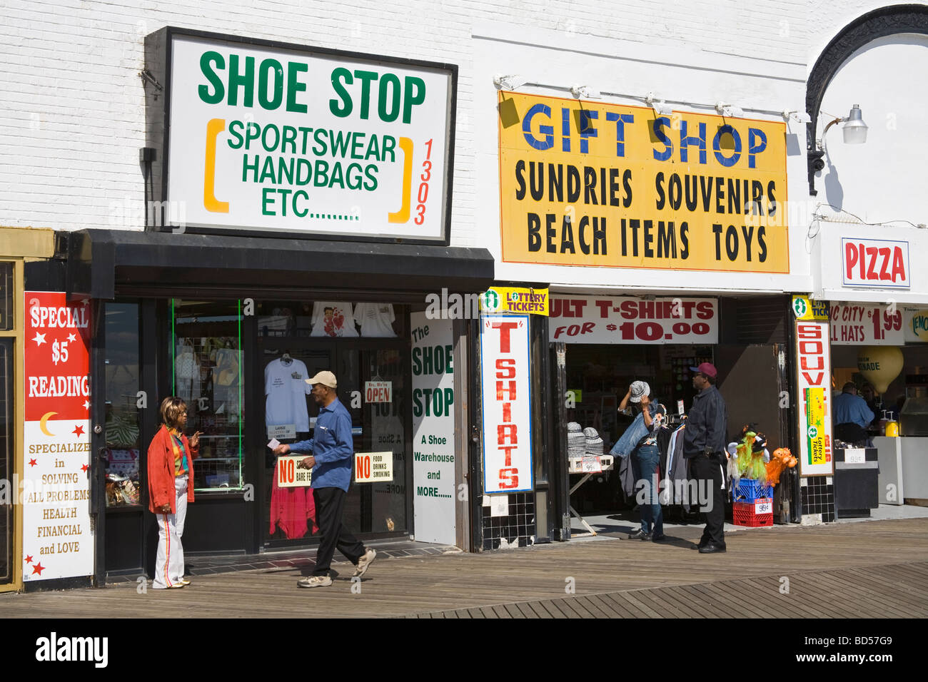 Boardwalk Stores Atlantic City New Jersey USA Stock Photo Alamy