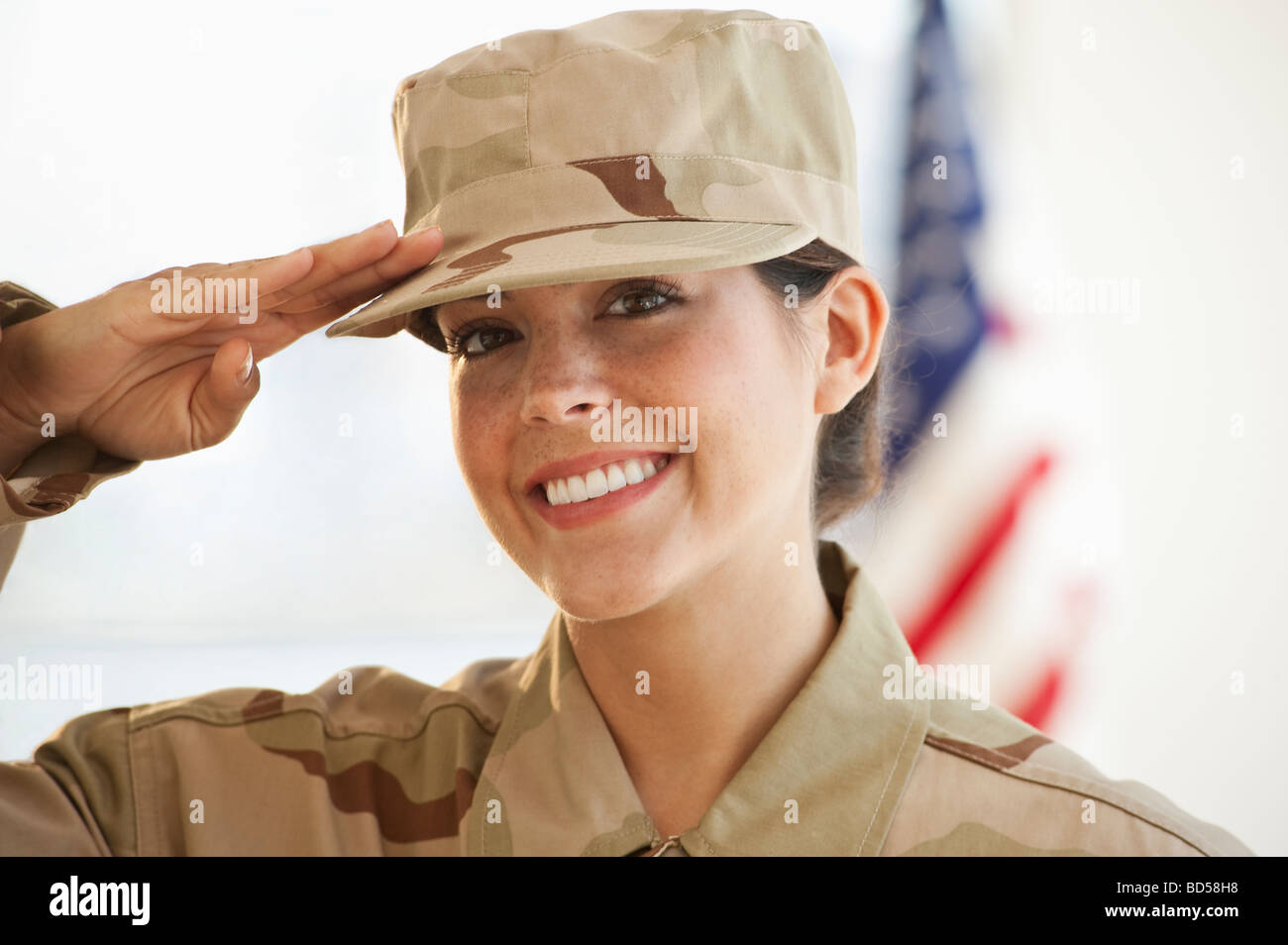 A military officer saluting Stock Photo - Alamy