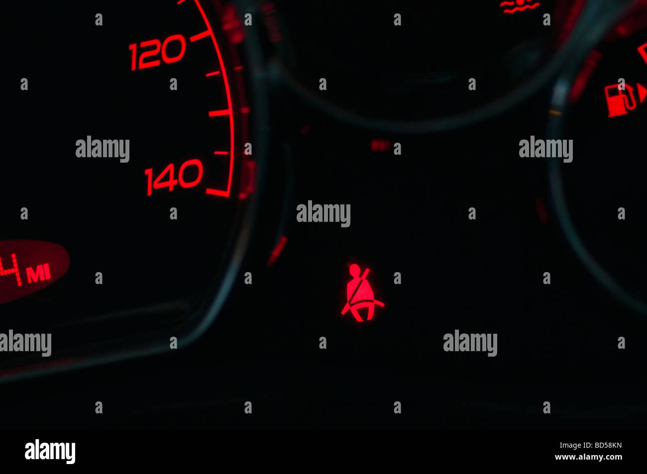 Seat belt warning sign on hires stock photography and images Alamy