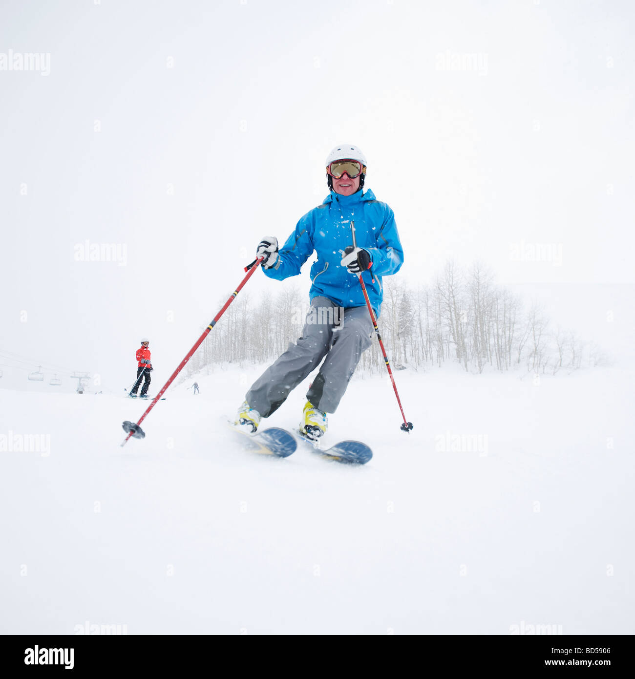A downhill skier Stock Photo Alamy