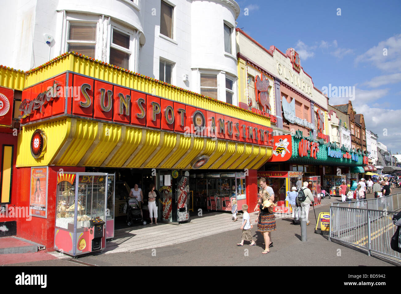 Seafront amusement arcades, Marine Parade, Southend-on-Sea, Essex, England, United Kingdom Stock Photo