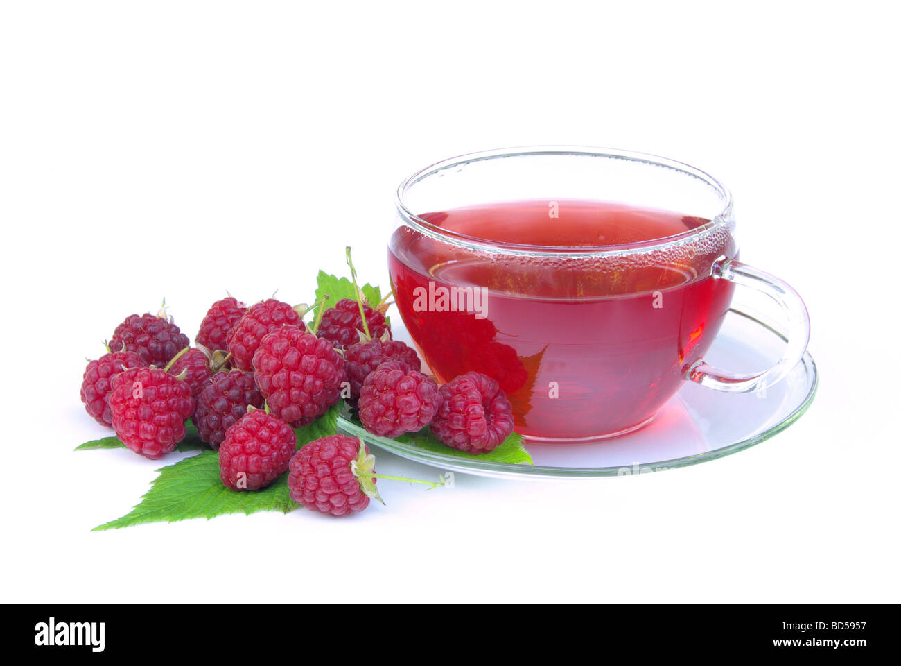 Himbeere Raspberry Syrup Tee Himbeere raspberry tea 03 Stock Photo - Alamy