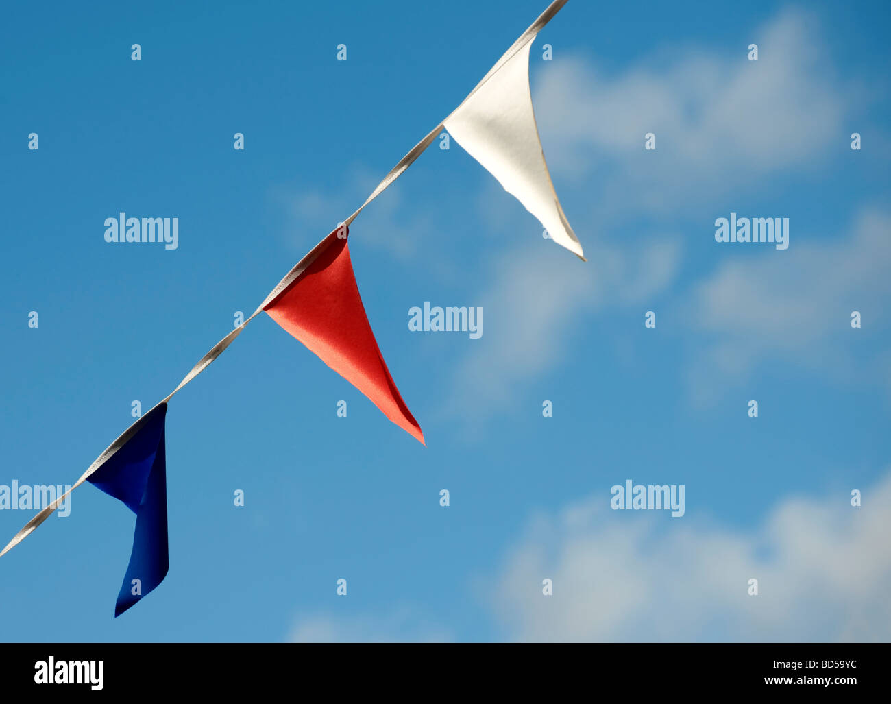 Red white blue bunting hi-res stock photography and images - Alamy