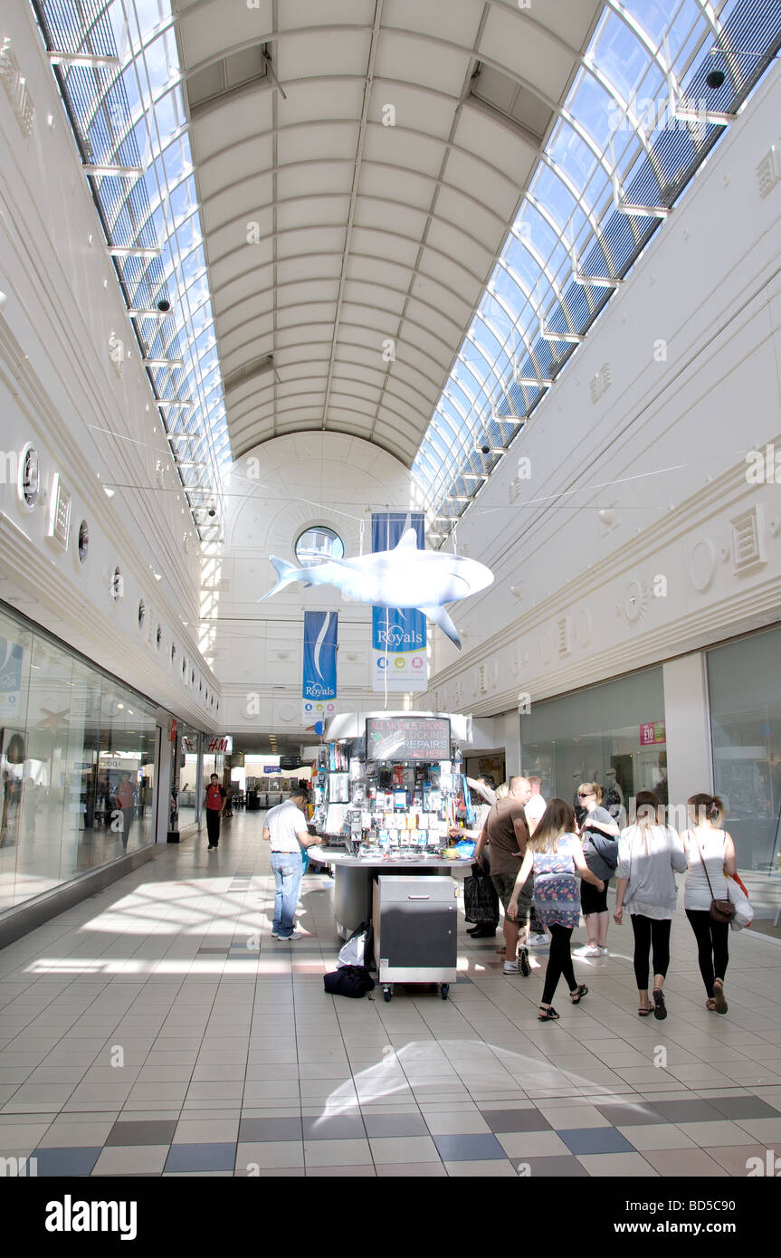 The Royals Shopping Centre Interior, High Street, Southend-on-Sea, Essex, England, United Kingdom Stock Photo