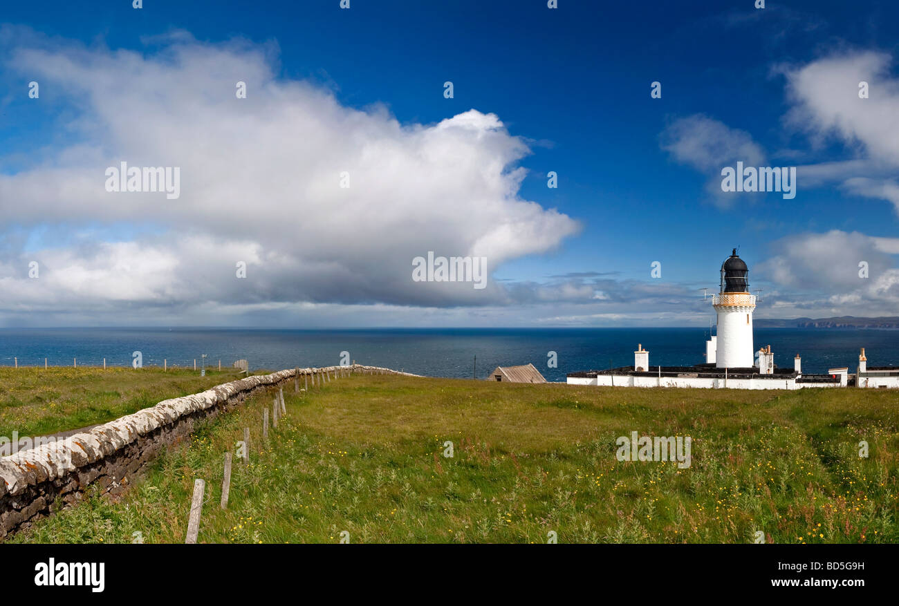 Lighthouse, Dunnet Head, Scotland, UK, Europe Stock Photo