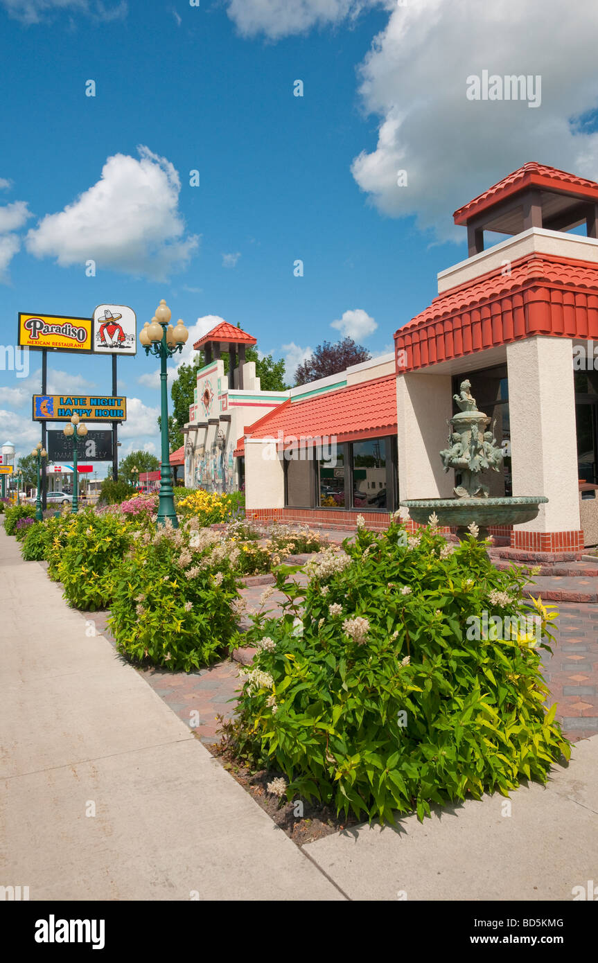 Exterior of the Paradiso Mexican restaurant in Grand Forks, North Dakota, USA America Stock Photo