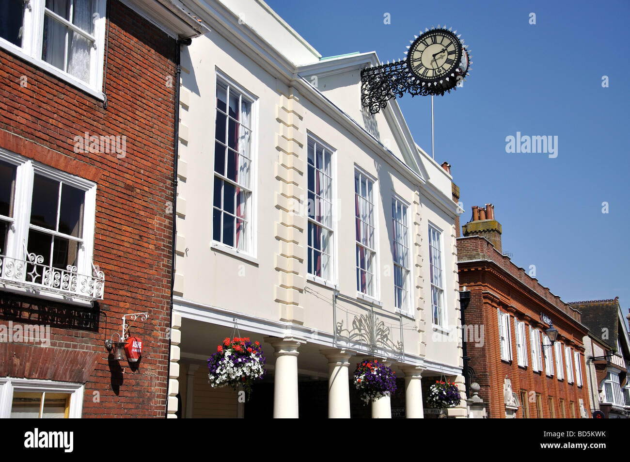The Town Hall, High Street, Hythe, Kent, England, United Kingdom Stock Photo