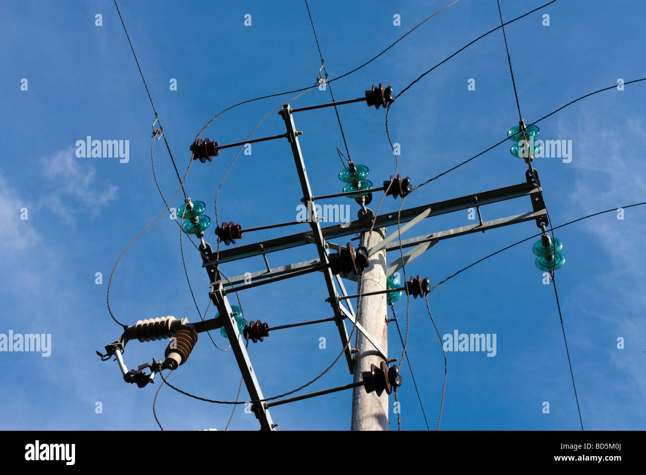High voltage pylon insulators hi-res stock photography and images - Alamy