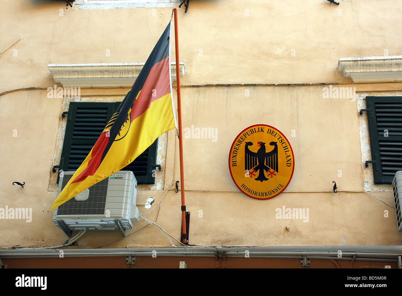 German Consulate sign Stock Photo Alamy