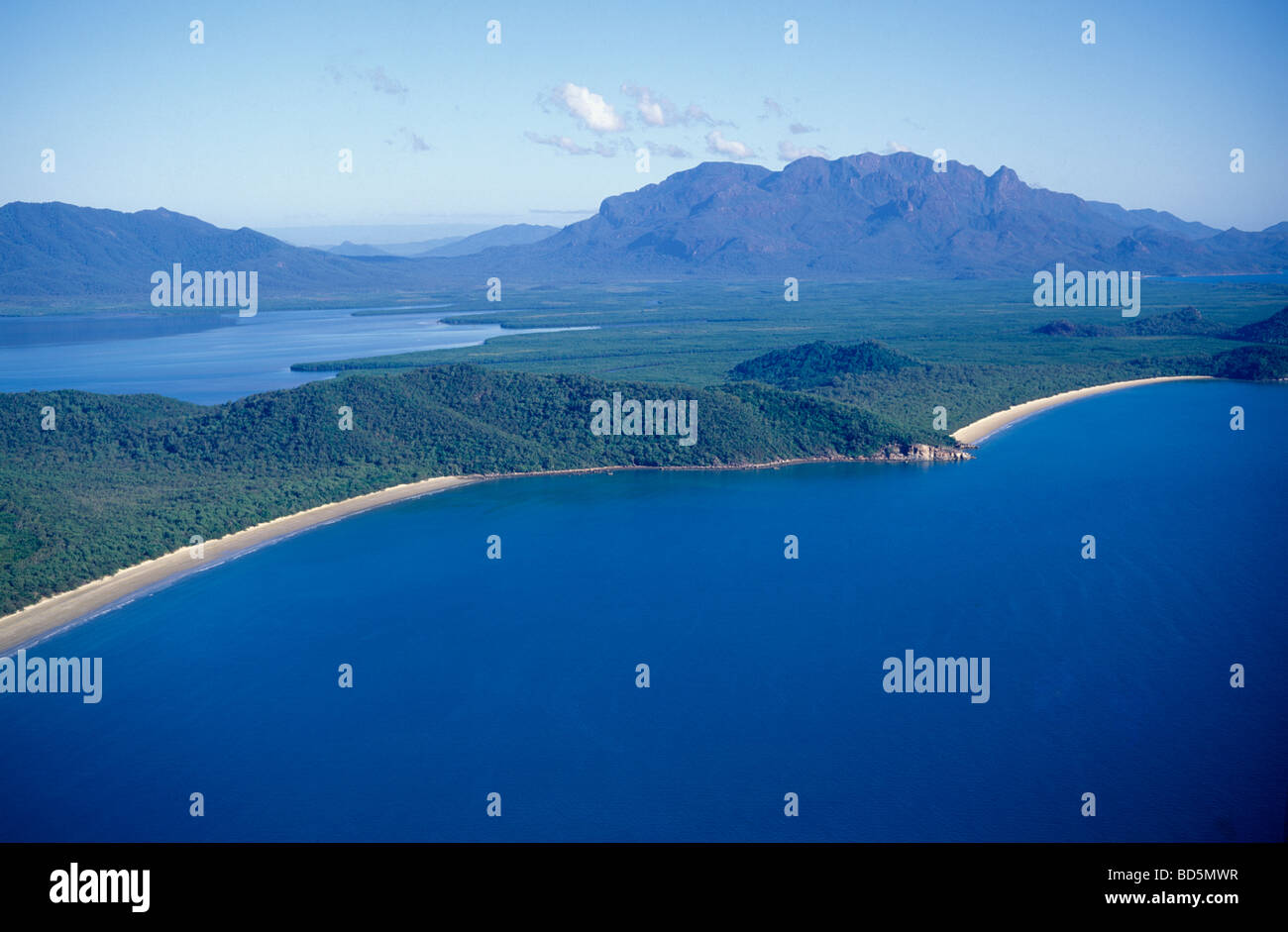 Aerial view of Hinchinbrook Island, World Heritage listed National Park