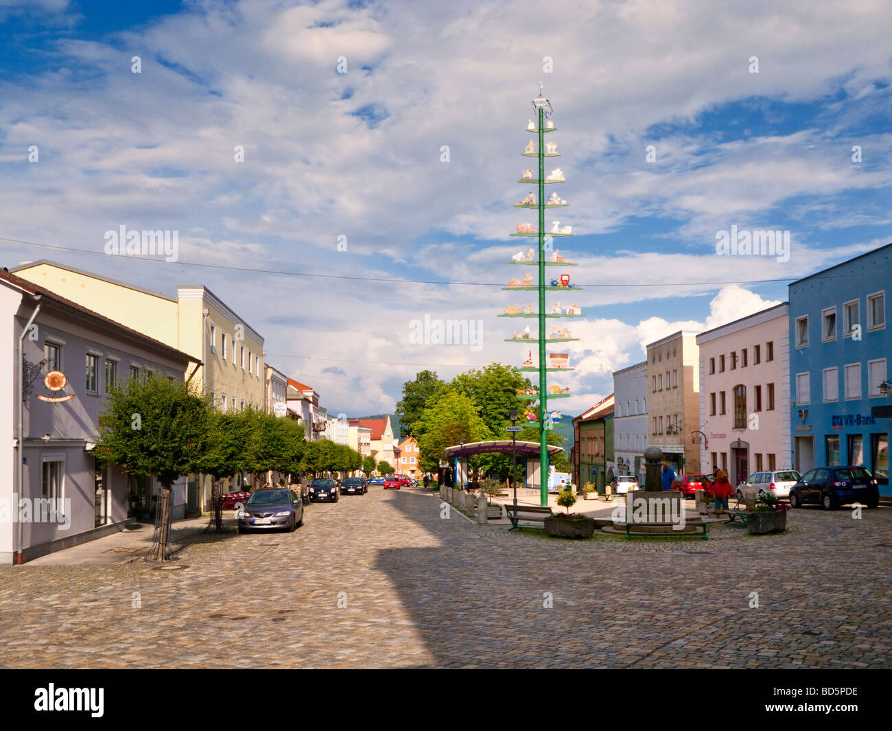 Town of Schonberg in the Bayerischer Wald, Bavarian Forest National Park,  Lower Bavaria, Germany Stock Photo - Alamy