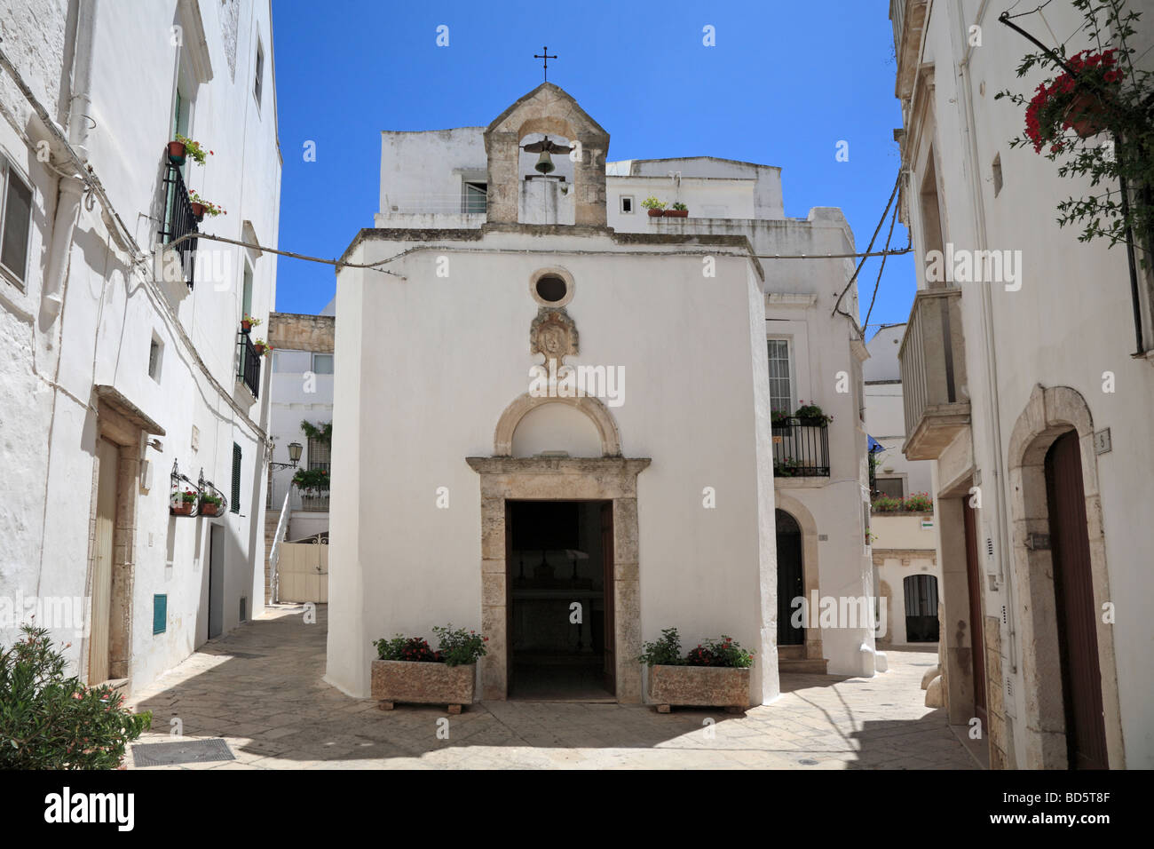 Church of Madonna del Soccorso, Centro Storico, Locorotondo, Puglia, Italy. Stock Photo