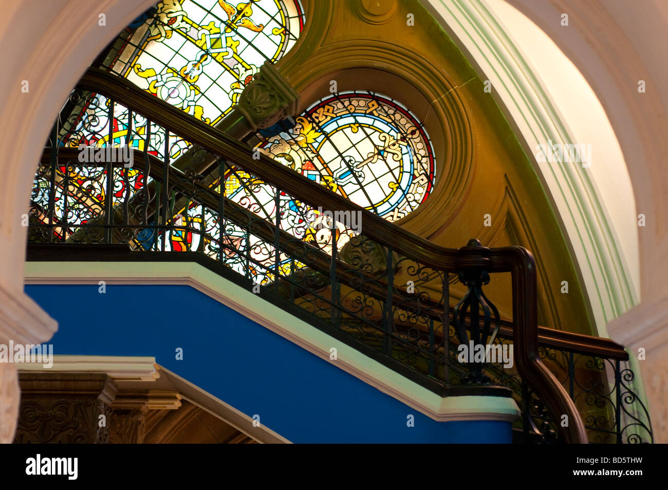 Staircase in Queen Victoria Building or QVB Sydney NSW Australia Stock