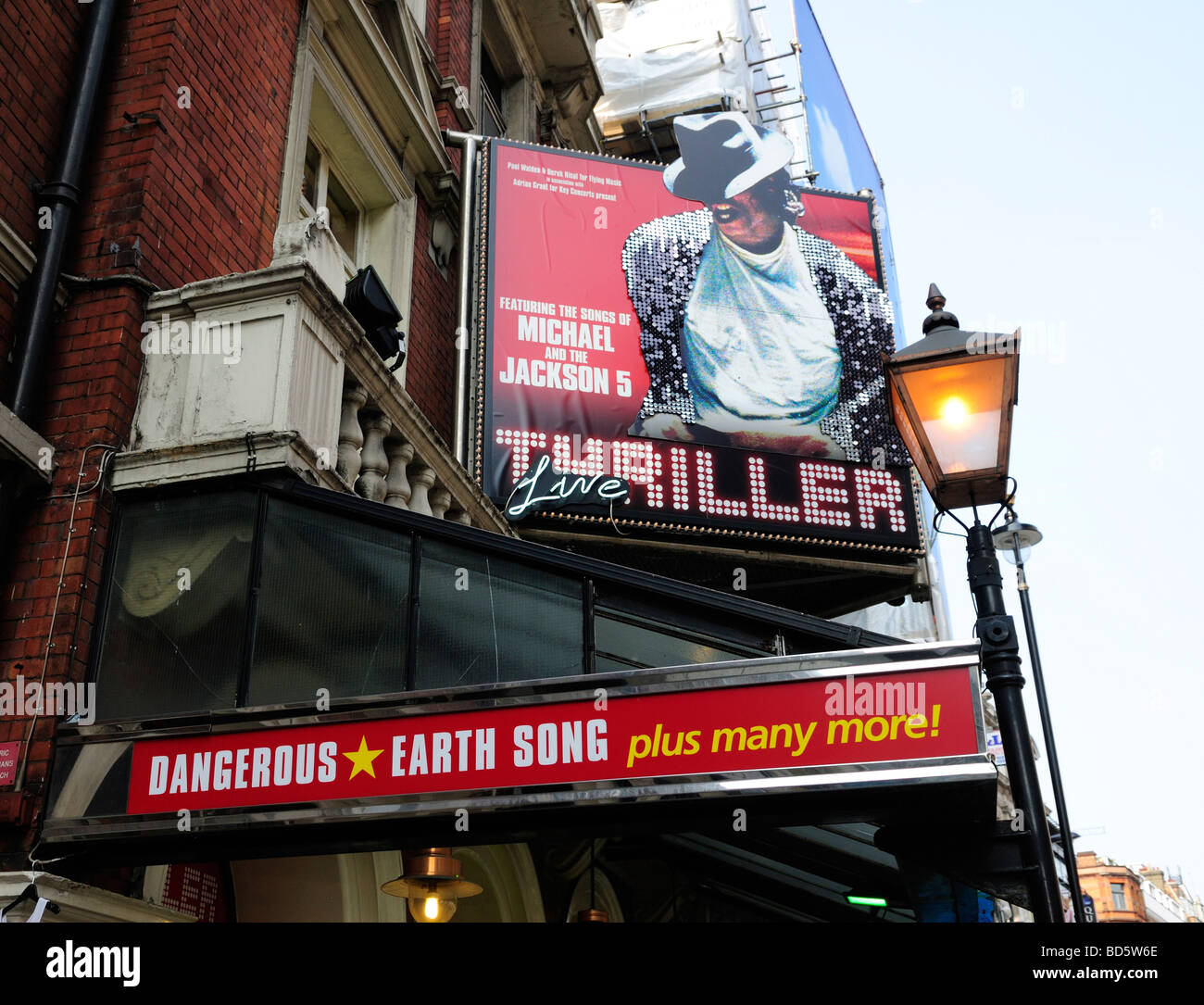 Thriller Live Show in London's Westend, Featuring the Songs of Michael Jackson, Lyric Theatre, London, Britain - July 2009 Stock Photo