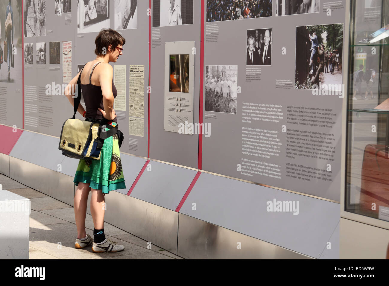 Exhibition on Alexanderplatz commemorating 20 years since the fall of