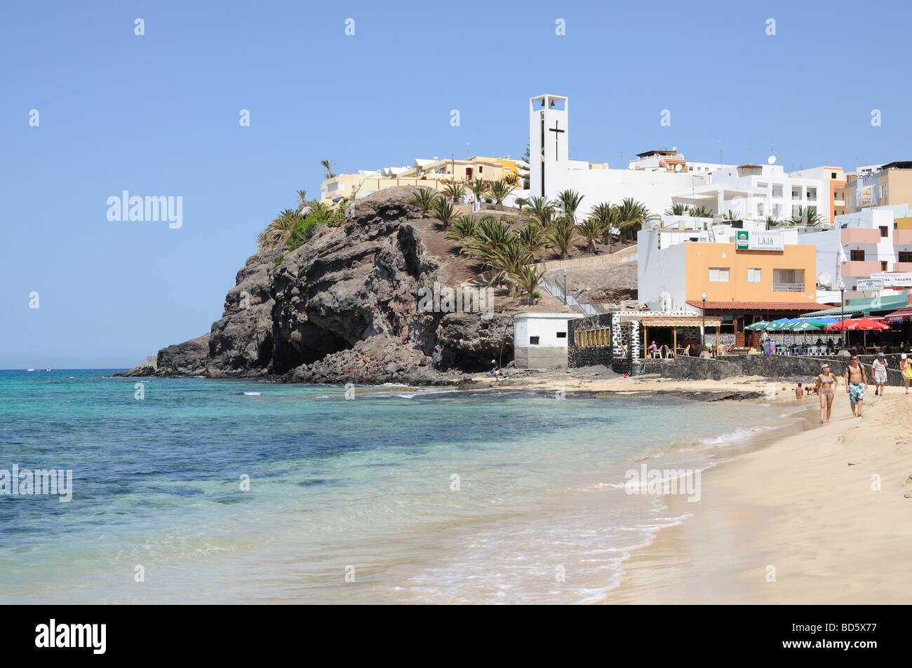 Beach of Morro Jable, Canary Island Fuerteventura, Spain Stock Photo