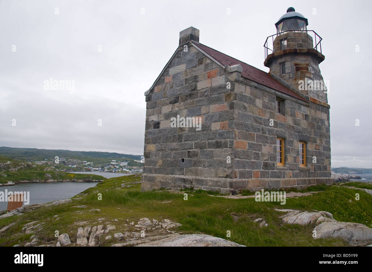 A view of the Rose Blanche Lighthouse Stock Photo Alamy