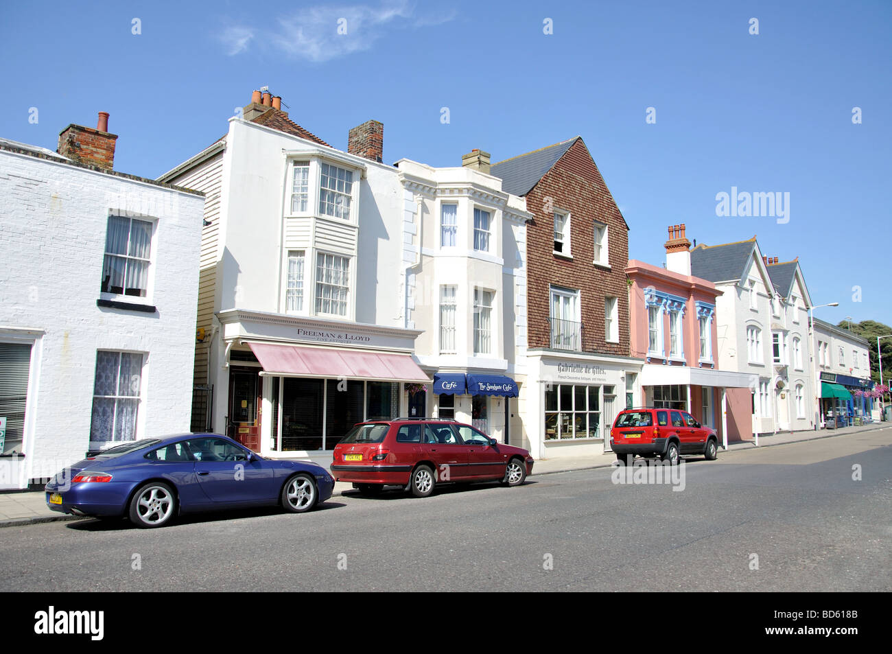 Sandgate High Street, Sandgate, Kent, England, United Kingdom Stock