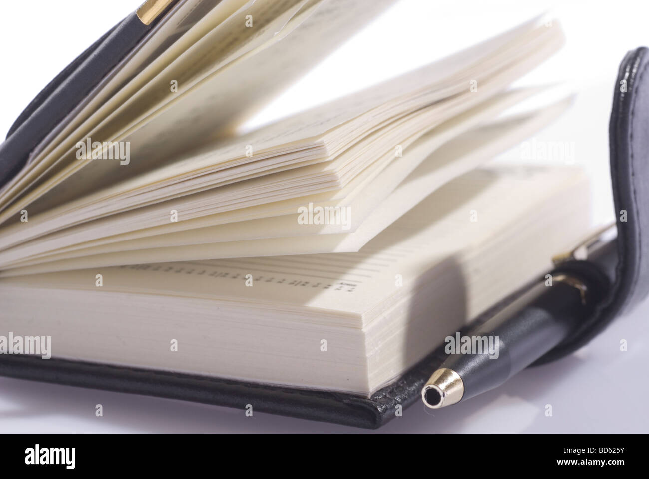 Closeup of a business diary Stock Photo