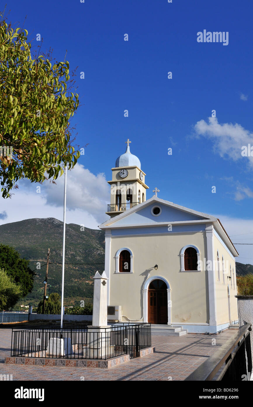 Greek orthodox church at the island Kefalonia Stock Photo - Alamy
