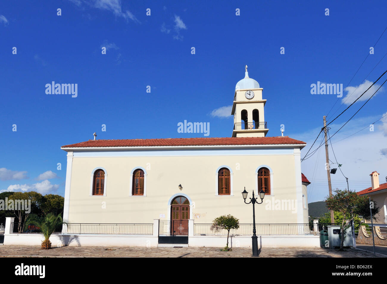 Greek orthodox church at the island Kefalonia Stock Photo - Alamy