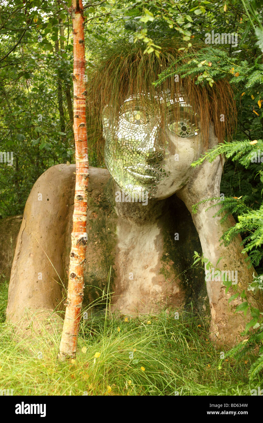 Statue in grounds of Eden Project Stock Photo Alamy