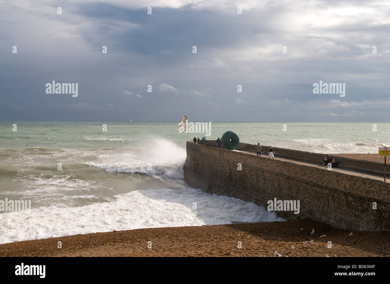 Wave breaker on brighton beach hires stock photography and images Alamy